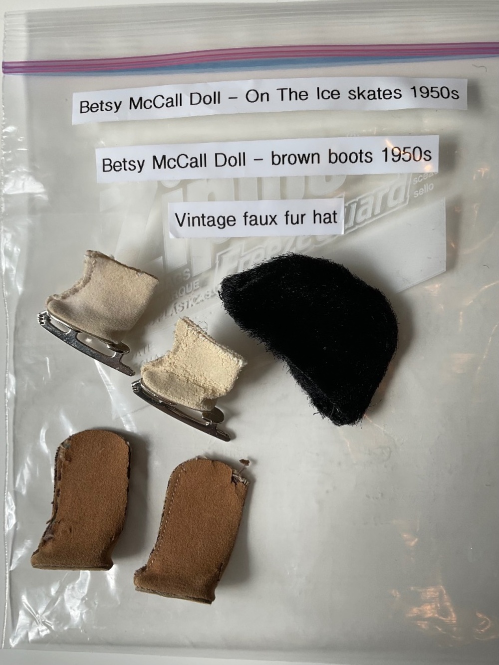 Vintage Betsy McCall Doll Skates and Boots - 1950s